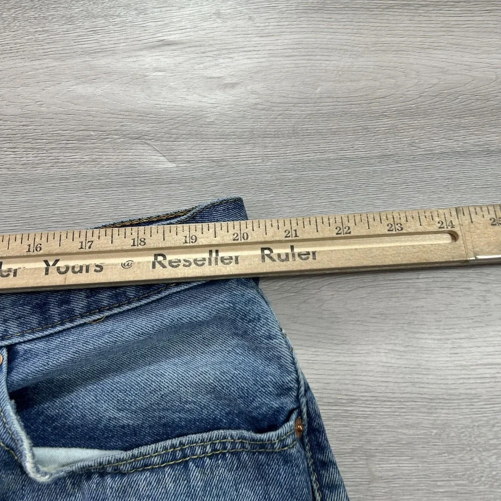 Levis 569 Denim‎ Shorts Mens 40 Blue Loose Fit Zip Fly 5 Pocket Long Jorts Baggy